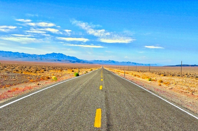 image of an open road